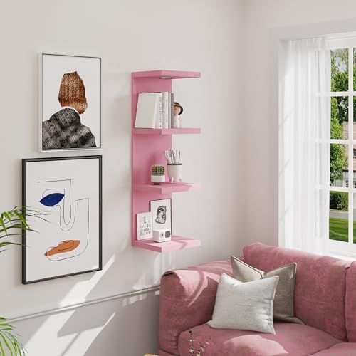 LitaEther Versatile 4 Tier Wall Shelf Unit, Display Floating Shelf - Image 5