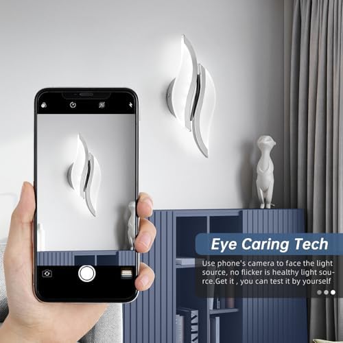 CANEOE Modern LED Wall Sconce Set of 2, 5CCT Dimmable Wall Light - Image 5
