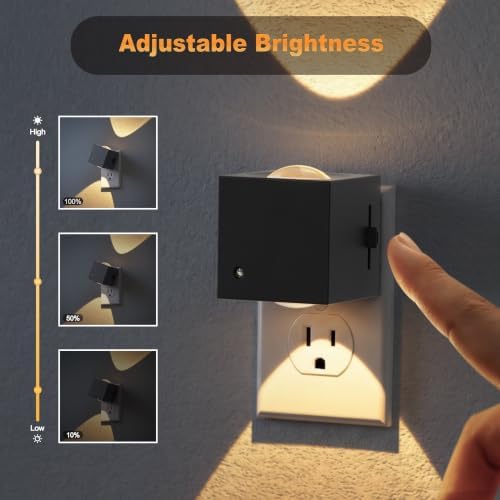 JandCase Night Lights Plug into Wall, 2 Pack Night Light Projector - Image 2