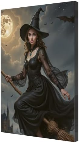 Ipplee Custom Witch Portrait from Photo, Personalized Gothic Canvas Art - Image 3