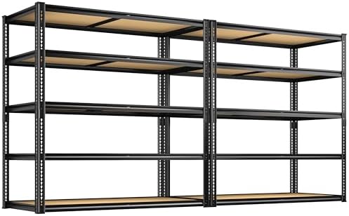 ROOMFAVE 2300LBS Storage Shelves Heavy Duty, 5 Tier by RoomFave-organizeyourjoy