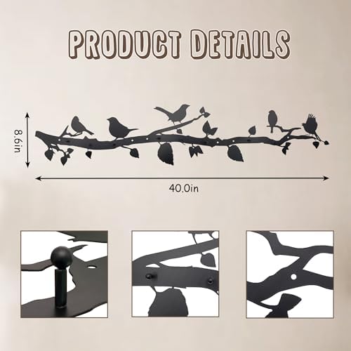 Tree Branch Wall Mounted Coat Rack - Image 2