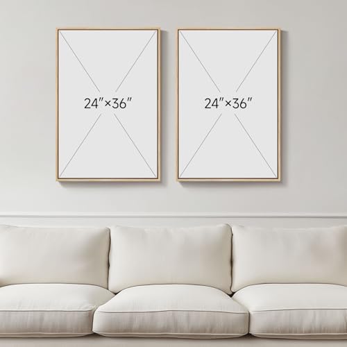 Large Framed Modern Colorful Abstract Wall Art - Image 3