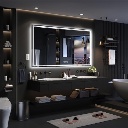 Ratsamee 72"x40" LED Bathroom Mirror - Image 2