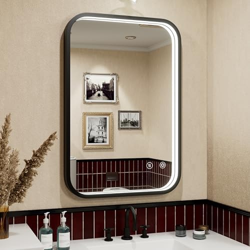 16"x24" Black LED Bathroom Mirror by JSneijder