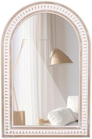 36x24 Inch Arched Wall Mirror, Rustic Farmhouse Arch Mirror by DecointoWallDecor