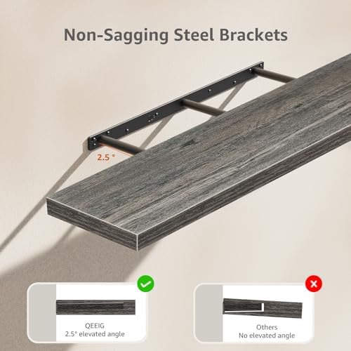 QEEIG Extra Long Floating Shelves - Image 4