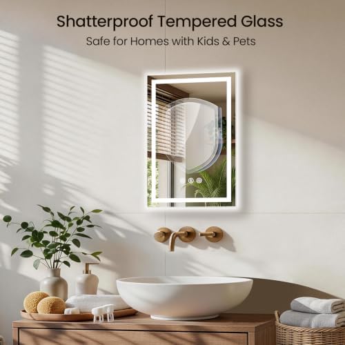20"x28" LED Bathroom Mirror - Image 5