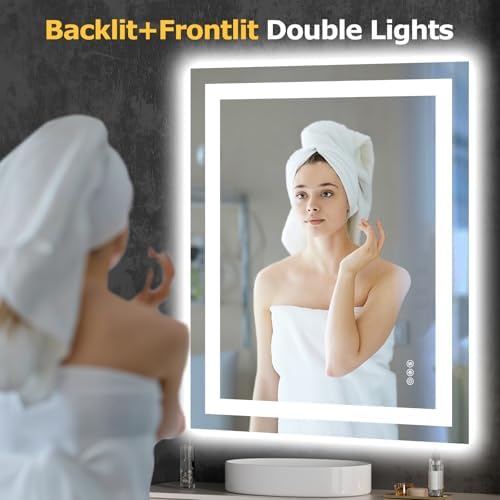 Hivone 28"X36" LED Bathroom Mirror - Image 2