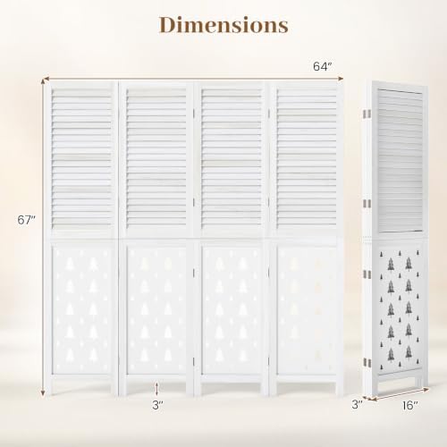 GIANTEX 4 Panel Folding Room Divider - Image 3