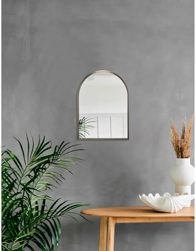 Arch Metal Framed Bathroom Mirror - Image 4