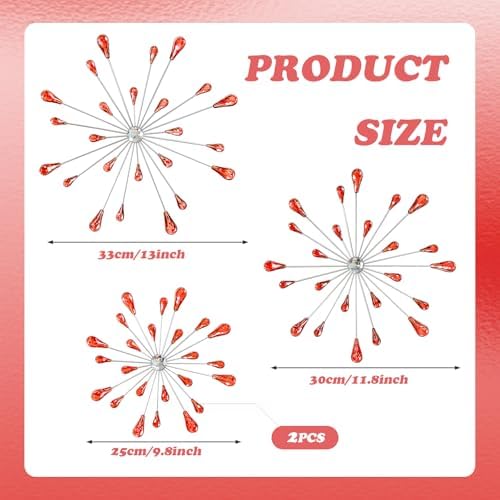 ZEXUIRU 4 Set Silver Starburst Wall Art - Image 3