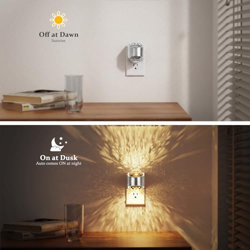 JandCase Night Lights Plug into Wall, 2 Pack Star Projector Night Light - Image 2