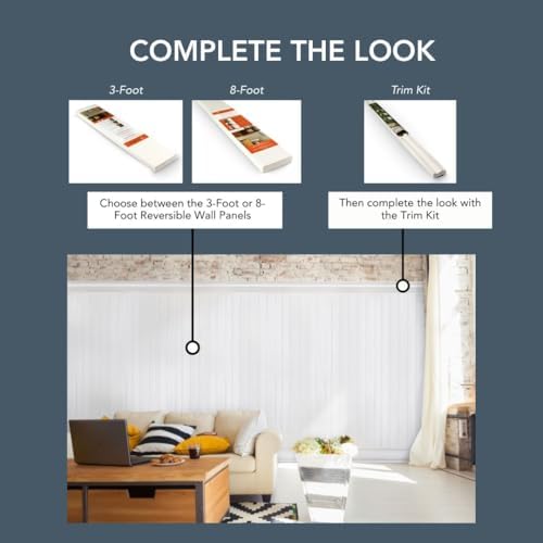 PVC Wainscoting Trim Kit, Waterproof Chair Rail & Base Molding - Image 6