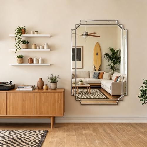 48"x31.6" Rectangle Beveled Mirror - Image 2