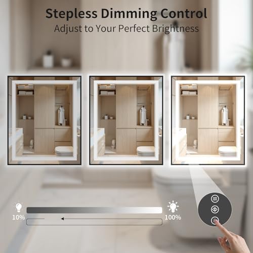 38"x38" LED Bathroom Mirror - Image 5