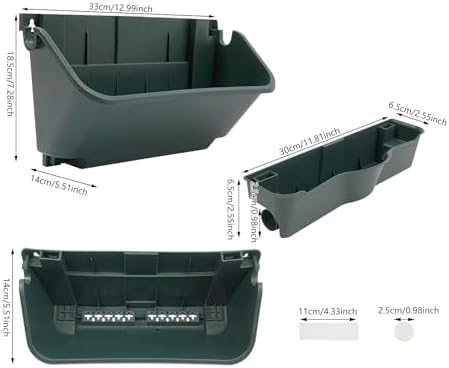 Wall Mounted Vertical Planter, 24 Vertical Wall Planter Self-Watering System - Image 2