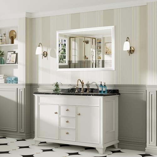 Briivue Bathroom Wall Mirror, 48x30 Inch - Image 3