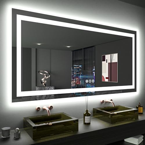 LOAAO 60"X36" LED Bathroom Mirror by LOAAO