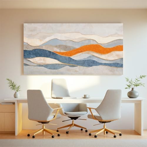Abstract Canvas Wall Art Decor Print Stripe - Image 4