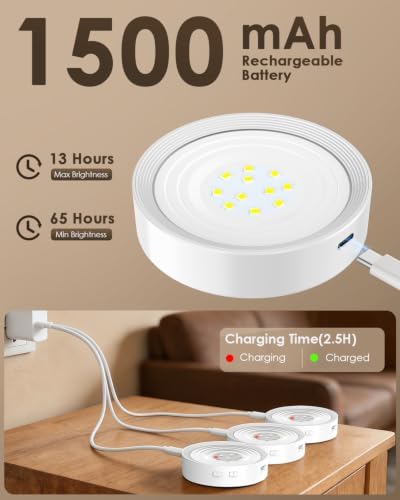Picture Lights for Wall, Rechargeable Battery Magnetic Wall Lights - Image 4