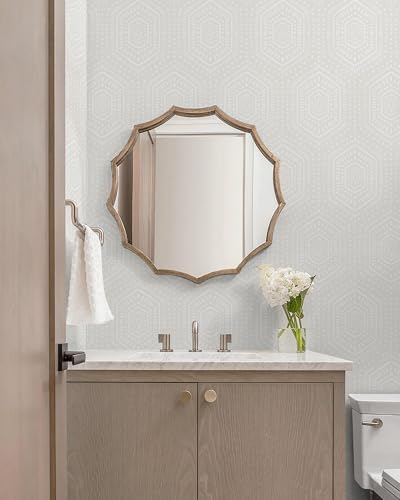 Heroad Peel and Stick Wallpaper Boho Beige Neutral Geometric Removable Wallpaper - Image 3