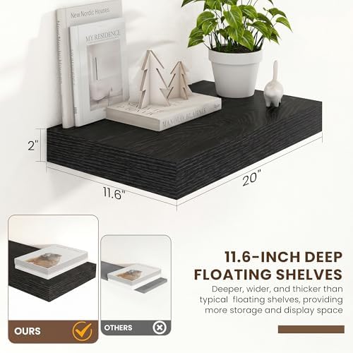 FLYJOE 20 Inch Floating Shelves - Image 3