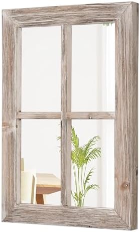 Farmhouse Small Window Mirrors for Wall Decor 11 X 16 Inch by Sintosin