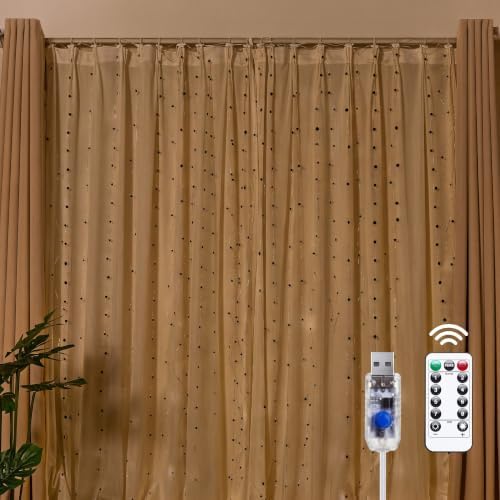 Brightown 300 LED Fairy Curtain Lights, Curtain String Lights by Brightown