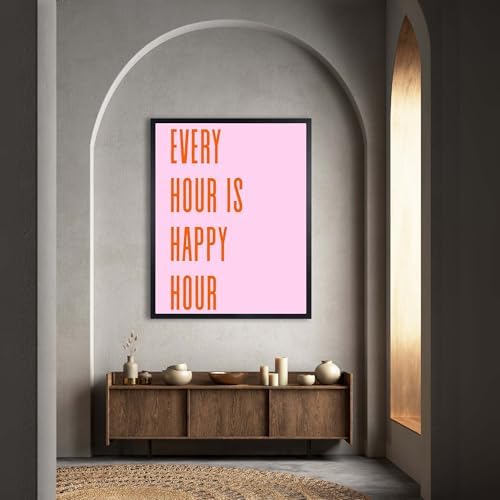 InkFlow Posters Every Hour Happy Hour Canvas Poster - Image 4