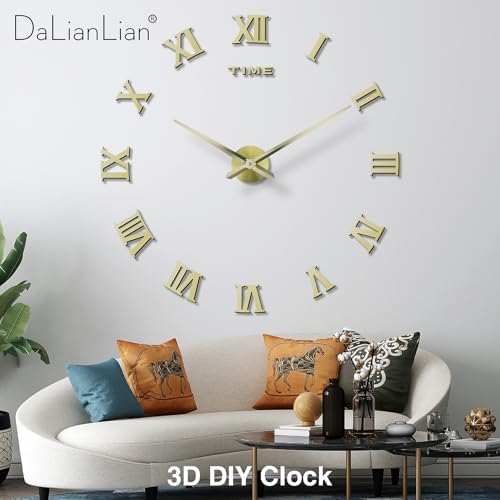 DIY Frameless Wall Clock, Adjustable Up to 52” - Image 3