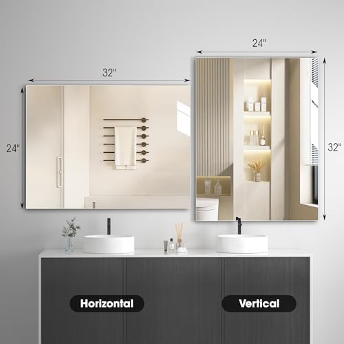 Hasipu 24” x 32” Bathroom Mirror, Mirrors - Image 2