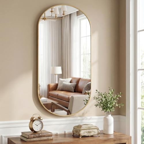 NEWBULIG 24" X 48" Oval Bathroom Mirror by NEWBULIG