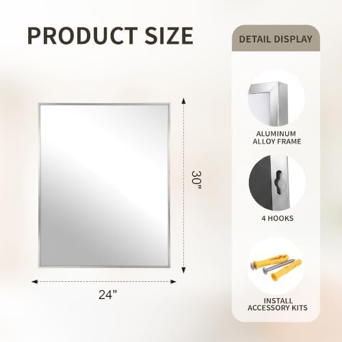 FICTOR Bathroom Vanity Mirror for Over Sink - Image 2