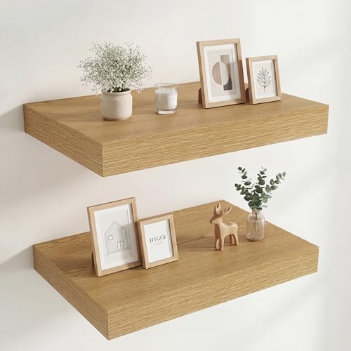 Vivelove Floating Shelves for Wall 18x12” Set of 2 by VIVELOVE