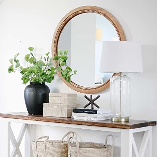 Round Wood Mirror - Image 4