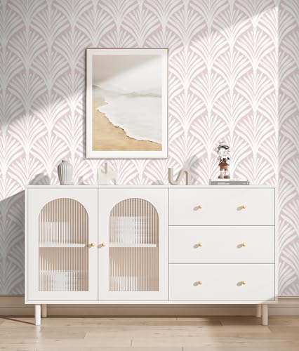 Hopepak Pink Wallpaper Peel and Stick Removable Self Adhesive Wall Paper - Image 5