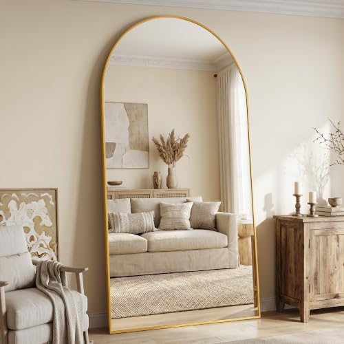 90"x46" Arched Full Length Mirror, Large Floor Mirror - Image 2