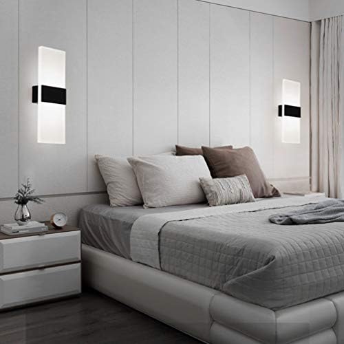 Mobestech LED Wall Light Modern Acrylic Wall Sconce Rectangle Wall Lamp - Image 4