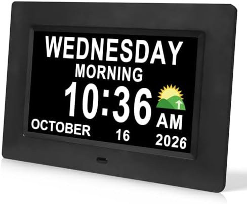 SSINI Digital Calendar Dementia Alarm Clock by SSINI