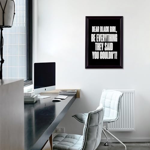 Be Everything They Said You Couldn't Motivational Canvas Wall Art, - Image 3