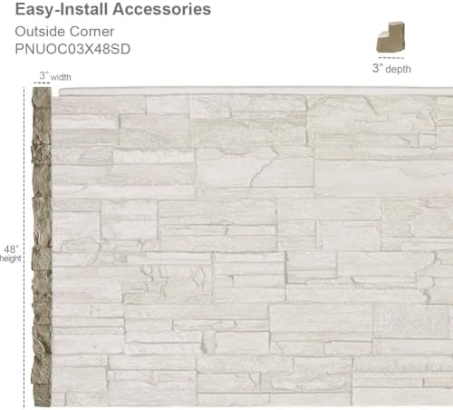 Ekena Millwork 3"W x 3"D x 48"H Universal Outside Corner - Image 2