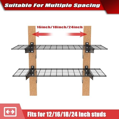 WALMANN 2-Pack Wall Mount Shelves, 45x15 in Wall Mounted Storage Shelves - Image 6