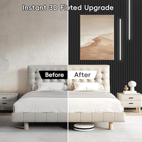 RITOLLO WPC Slat Wall Panels, 90.5 x 7.9 x 0.8Inches 10Pack 3D Accent Wall - Image 5