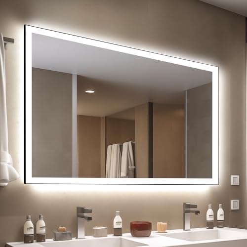 Kosmonia 36x60 Inch LED Bathroom Mirror, Front & Backlit by Kosmonia