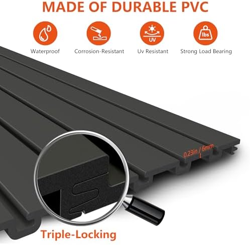 Slat Wall Paneling 4ft x 8ft, Slatwall Panel PVC Garage Storage System - Image 4