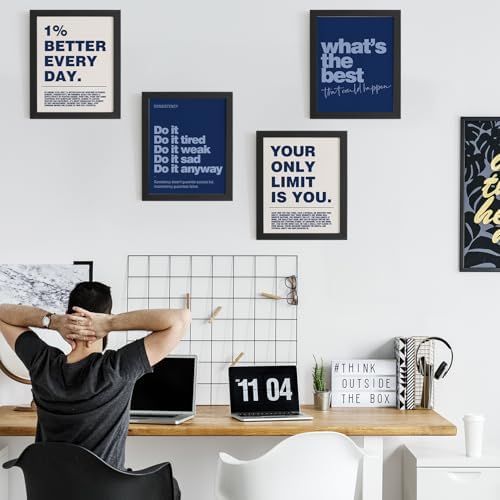 DSHFG Motivational Inspirational Office Wall Art Decor Prints 4Pcs - Image 3
