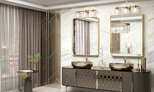 TokeShimi 28x36 Inch Gold Bathroom Mirror - Image 2