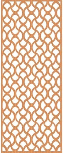 27 3/8"W x 69 3/8"H x 3/8"T Resort Decorative Fretwork Wood Wall Panels - Image 4
