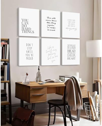 Office Inspirational Wall Art Decor Motivational Quotes Canvas Wall Art - Image 4